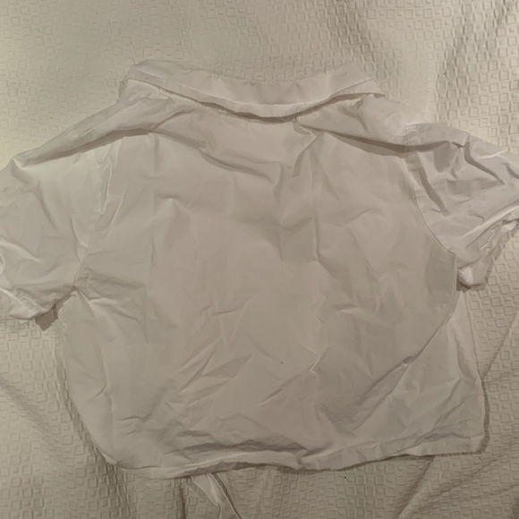 White Wilfred Button Up Tie Blouse Size S - Picture 6 of 6